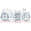 Pulseur d'air habitacle NISSENS 87061 - Visuel 1