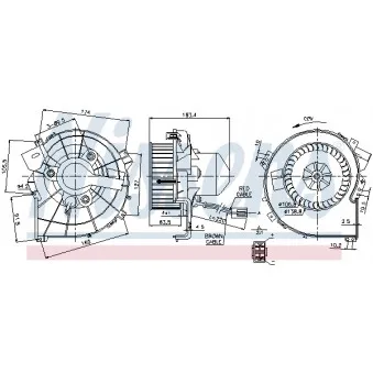 Pulseur d'air habitacle NISSENS