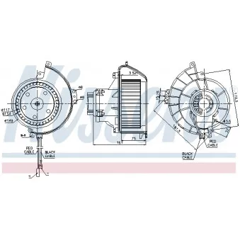 Pulseur d'air habitacle NISSENS 87081