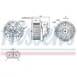 Pulseur d'air habitacle NISSENS 87091 - Visuel 1