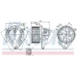 Pulseur d'air habitacle NISSENS 87095 - Visuel 1