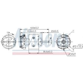 Pulseur d'air habitacle NISSENS 87097