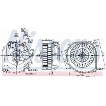 Pulseur d'air habitacle NISSENS