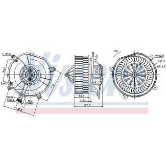 Pulseur d'air habitacle NISSENS 87103