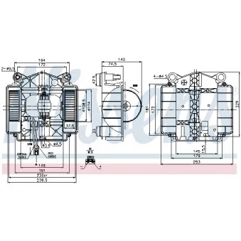 Pulseur d'air habitacle NISSENS
