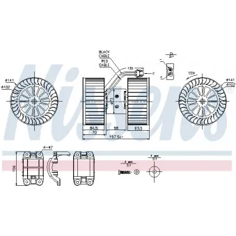 Pulseur d'air habitacle NISSENS 87115