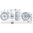 Pulseur d'air habitacle NISSENS 87123 - Visuel 1