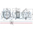 Pulseur d'air habitacle NISSENS 87124 - Visuel 1