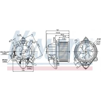 Pulseur d'air habitacle NISSENS 87130