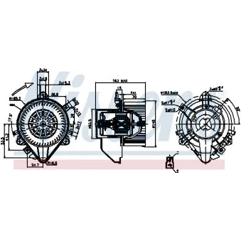 Pulseur d'air habitacle NISSENS