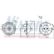 Pulseur d'air habitacle NISSENS 87138 - Visuel 1