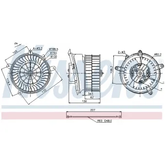 Pulseur d'air habitacle NISSENS 87152