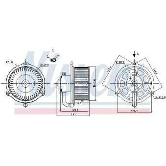 Pulseur d'air habitacle NISSENS 87158