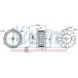 Pulseur d'air habitacle NISSENS 87160 - Visuel 1