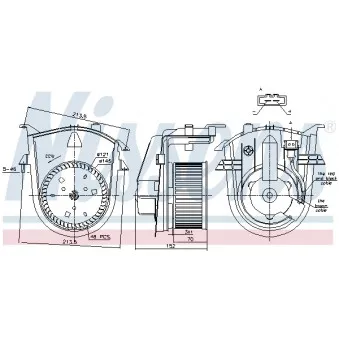 Pulseur d'air habitacle NISSENS 87176