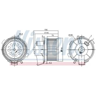 Pulseur d'air habitacle NISSENS 87181