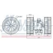 Pulseur d'air habitacle NISSENS 87212 - Visuel 1