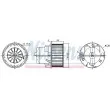 Pulseur d'air habitacle NISSENS 87223 - Visuel 1