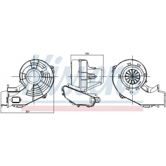 Pulseur d'air habitacle NISSENS 87247