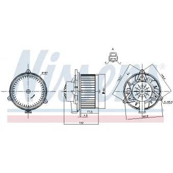 Pulseur d'air habitacle NISSENS 87248