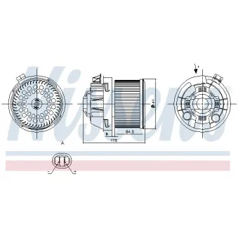Pulseur d'air habitacle NISSENS 87257