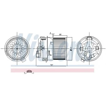 Pulseur d'air habitacle NISSENS