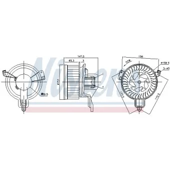 Pulseur d'air habitacle NISSENS 87259