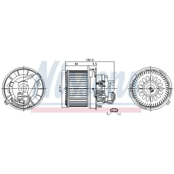Pulseur d'air habitacle NISSENS