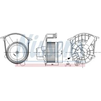 Pulseur d'air habitacle NISSENS