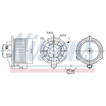 Pulseur d'air habitacle NISSENS 87270