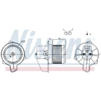 Pulseur d'air habitacle NISSENS 87306