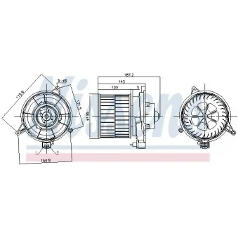 Pulseur d'air habitacle NISSENS