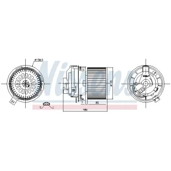Pulseur d'air habitacle NISSENS 87360