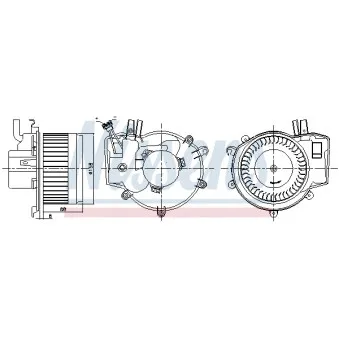 Pulseur d'air habitacle NISSENS