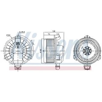 Pulseur d'air habitacle NISSENS 87420