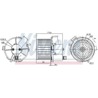 Pulseur d'air habitacle NISSENS