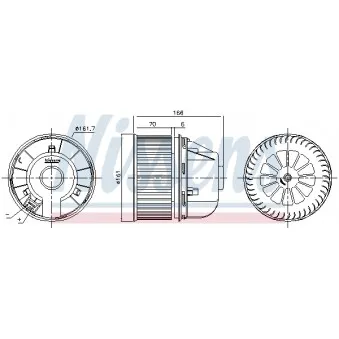 Pulseur d'air habitacle NISSENS 87488