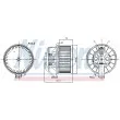 Pulseur d'air habitacle NISSENS 87493 - Visuel 1
