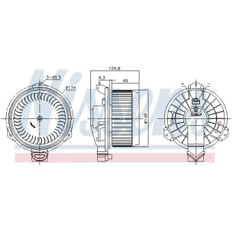 Pulseur d'air habitacle NISSENS 87727