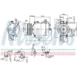 Compresseur, climatisation NISSENS 890043 - Visuel 1