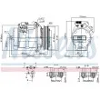 Compresseur, climatisation NISSENS 890049 - Visuel 1