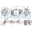 Compresseur, climatisation NISSENS 890071 - Visuel 1