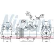 Compresseur, climatisation NISSENS 890136 - Visuel 1