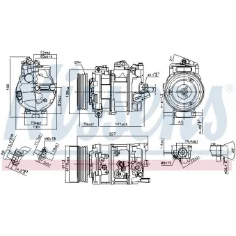 Compresseur, climatisation NISSENS 89020
