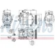 Compresseur, climatisation NISSENS 89023 - Visuel 1