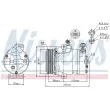 Compresseur, climatisation NISSENS 89024 - Visuel 1