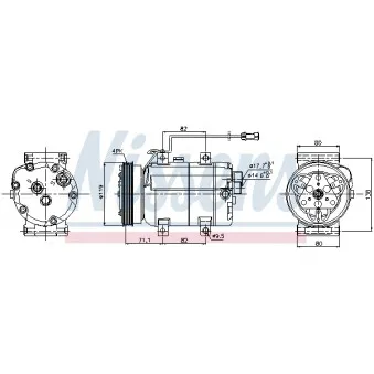 Compresseur, climatisation NISSENS 89029