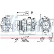 Compresseur, climatisation NISSENS 890306 - Visuel 1