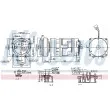 Compresseur, climatisation NISSENS 890369 - Visuel 1