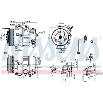 Compresseur, climatisation NISSENS 890375